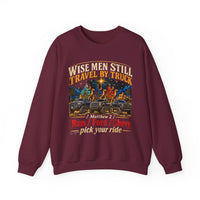 Load image into Gallery viewer, Wise Men Still Travel by Truck Crewneck Sweatshirt