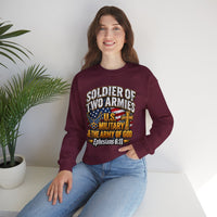 Load image into Gallery viewer, Soldier of Two Armies U.S. Military &amp; Army of God Sweatshirt