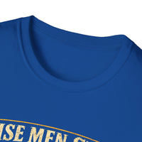 Load image into Gallery viewer, Wise Men Still Travel by Truck T-Shirt – Ram Ford Chevy Christmas Design