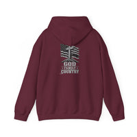 Load image into Gallery viewer, God, Guns &amp; Country American Flag Hoodie