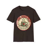 Load image into Gallery viewer, Cool Moms Pray Christian T-Shirt | Coffee &amp; Bible Retro Badge Tee for Moms