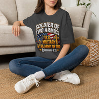 Load image into Gallery viewer, Soldier of Two Armies U.S. Military Christian T-Shirt
