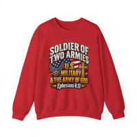 Load image into Gallery viewer, Soldier of Two Armies U.S. Military &amp; Army of God Sweatshirt