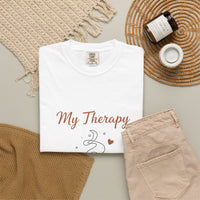 Load image into Gallery viewer, Coffee Therapy T-Shirt — "My Therapy" Cute Coffee Cup Tee