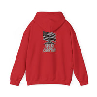 Load image into Gallery viewer, God, Guns &amp; Country American Flag Hoodie
