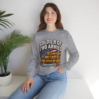 Load image into Gallery viewer, Soldier of Two Armies U.S. Military &amp; Army of God Sweatshirt