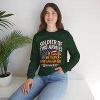 Load image into Gallery viewer, Soldier of Two Armies U.S. Military &amp; Army of God Sweatshirt