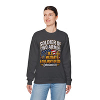 Load image into Gallery viewer, Soldier of Two Armies U.S. Military &amp; Army of God Sweatshirt