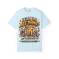 Load image into Gallery viewer, I Can Do All Things Through Christ Philippians 4:13 Christian T-Shirt