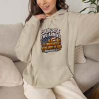 Load image into Gallery viewer, Soldier of Two Armies Christian Military Hoodie