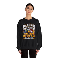 Load image into Gallery viewer, Soldier of Two Armies U.S. Military &amp; Army of God Sweatshirt
