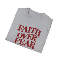 Load image into Gallery viewer, Faith Over Fear Christian Inspirational T-Shirt