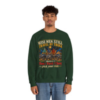 Load image into Gallery viewer, Wise Men Still Travel by Truck Crewneck Sweatshirt