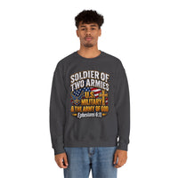 Load image into Gallery viewer, Soldier of Two Armies U.S. Military &amp; Army of God Sweatshirt