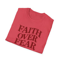 Load image into Gallery viewer, Faith Over Fear Christian Inspirational T-Shirt