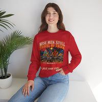 Load image into Gallery viewer, Wise Men Still Travel by Truck Crewneck Sweatshirt