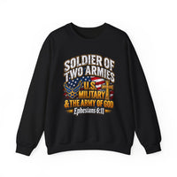Load image into Gallery viewer, Soldier of Two Armies U.S. Military &amp; Army of God Sweatshirt
