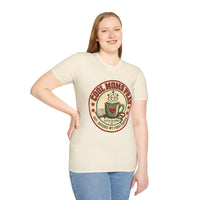 Load image into Gallery viewer, Cool Moms Pray Christian T-Shirt | Coffee &amp; Bible Retro Badge Tee for Moms