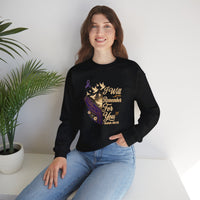 Load image into Gallery viewer, I Will Remember For You Alzheimer's Christian Sweatshirt | Isaiah 49:15 Purple Ribbon Dove Tee
