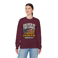 Load image into Gallery viewer, Soldier of Two Armies U.S. Military &amp; Army of God Sweatshirt
