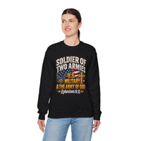 Load image into Gallery viewer, Soldier of Two Armies U.S. Military &amp; Army of God Sweatshirt