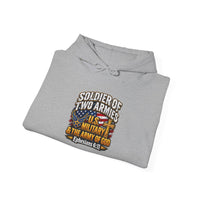 Load image into Gallery viewer, Soldier of Two Armies Christian Military Hoodie