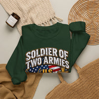 Load image into Gallery viewer, Soldier of Two Armies U.S. Military &amp; Army of God Sweatshirt