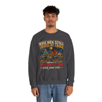 Load image into Gallery viewer, Wise Men Still Travel by Truck Crewneck Sweatshirt