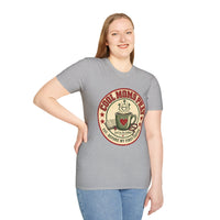 Load image into Gallery viewer, Cool Moms Pray Christian T-Shirt | Coffee &amp; Bible Retro Badge Tee for Moms
