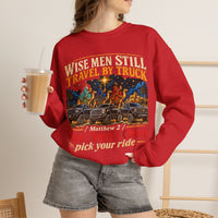 Load image into Gallery viewer, Wise Men Still Travel by Truck Crewneck Sweatshirt
