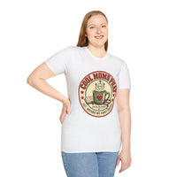 Load image into Gallery viewer, Cool Moms Pray Christian T-Shirt | Coffee &amp; Bible Retro Badge Tee for Moms