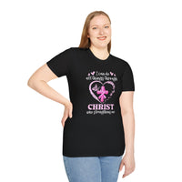 Load image into Gallery viewer, Christ Strengthens Me Christian Butterfly T-Shirt