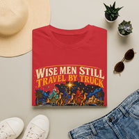 Load image into Gallery viewer, Wise Men Still Travel by Truck T-Shirt – Ram Ford Chevy Christmas Design