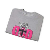 Load image into Gallery viewer, With God All Things Are Possible Faith Crewneck Sweatshirt