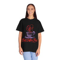 Load image into Gallery viewer, But Coffee First T-Shirt — Minimal Coffee Cup Graphic Tee