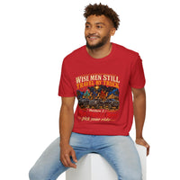 Load image into Gallery viewer, Wise Men Still Travel by Truck T-Shirt – Ram Ford Chevy Christmas Design