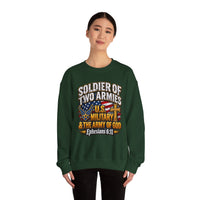 Load image into Gallery viewer, Soldier of Two Armies U.S. Military &amp; Army of God Sweatshirt