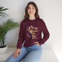 Load image into Gallery viewer, I Will Remember For You Alzheimer's Christian Sweatshirt | Isaiah 49:15 Purple Ribbon Dove Tee