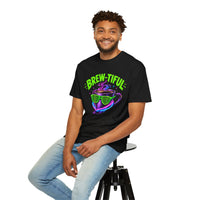 Load image into Gallery viewer, Brew-tiful Coffee Tee — Retro Neon Coffee Cup Graphic T-Shirt