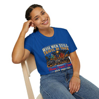 Load image into Gallery viewer, Wise Men Still Travel by Truck T-Shirt – Ram Ford Chevy Christmas Design
