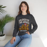 Load image into Gallery viewer, Soldier of Two Armies U.S. Military &amp; Army of God Sweatshirt