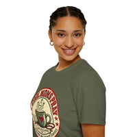 Load image into Gallery viewer, Cool Moms Pray Christian T-Shirt | Coffee &amp; Bible Retro Badge Tee for Moms