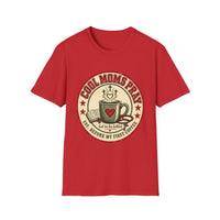 Load image into Gallery viewer, Cool Moms Pray Christian T-Shirt | Coffee &amp; Bible Retro Badge Tee for Moms