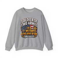 Load image into Gallery viewer, Soldier of Two Armies U.S. Military &amp; Army of God Sweatshirt