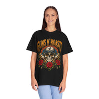 Load image into Gallery viewer, Guns N' Roasts Skull &amp; Roses Graphic T-Shirt