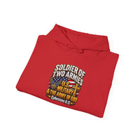 Load image into Gallery viewer, Soldier of Two Armies Christian Military Hoodie