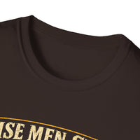 Load image into Gallery viewer, Wise Men Still Travel by Truck T-Shirt – Ram Ford Chevy Christmas Design