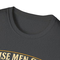 Load image into Gallery viewer, Wise Men Still Travel by Truck T-Shirt – Ram Ford Chevy Christmas Design
