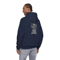Load image into Gallery viewer, God, Guns &amp; Country American Flag Hoodie