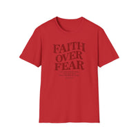 Load image into Gallery viewer, Faith Over Fear Christian Inspirational T-Shirt